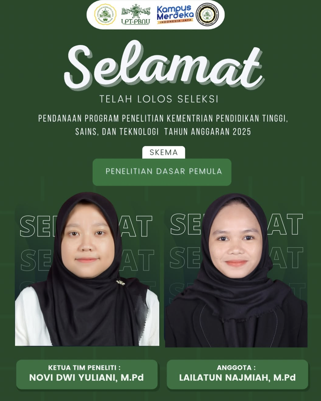 Dosen PBI Unukase lolos hibah pendanaan penelitian dosen pemula 